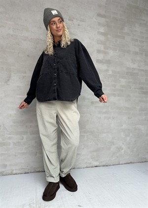 Jazy skjorte Sort American Vintage 